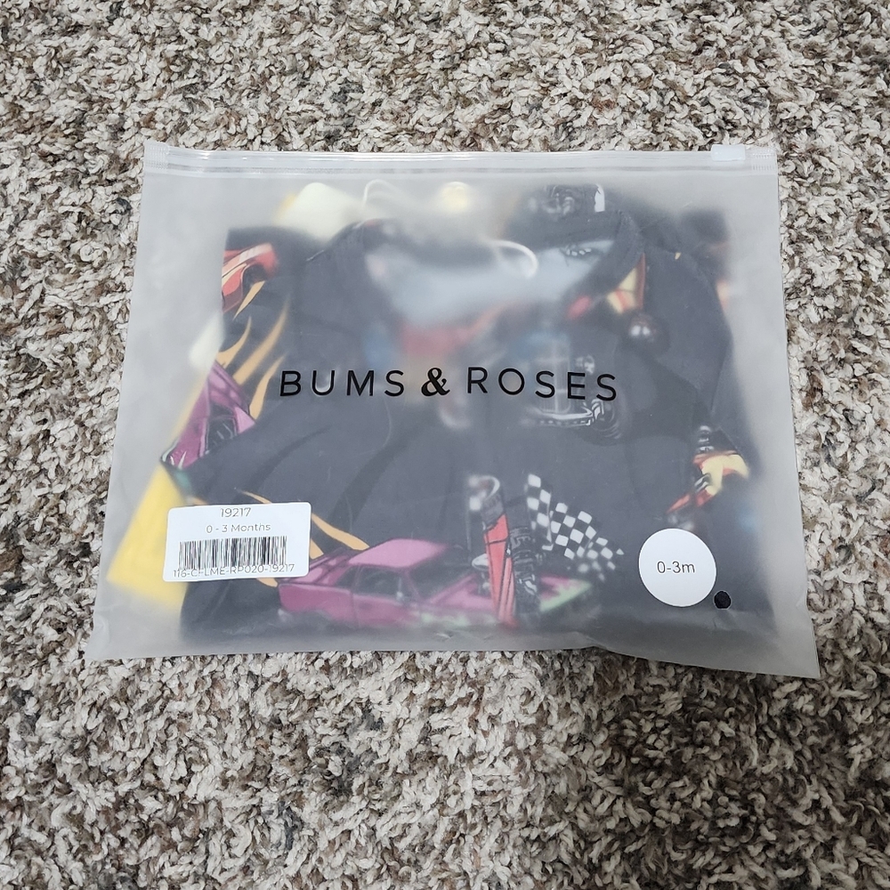 Bums & Roses Fast Track Convertible Romper 0-3